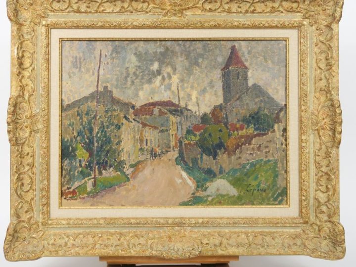 LEPINE.   "La route de Blaye entre Saint André de Cubzac et Blaye" Hui