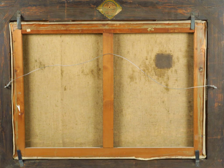 Henry MALFROY "Port de pêche" Huile sur toile. Signée en bas à droite.