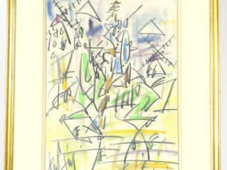 Vente aux enchères 	Gen PAUL « Don Quichotte » Dessin.  Signé en bas à gauche. 39 x 26,5 