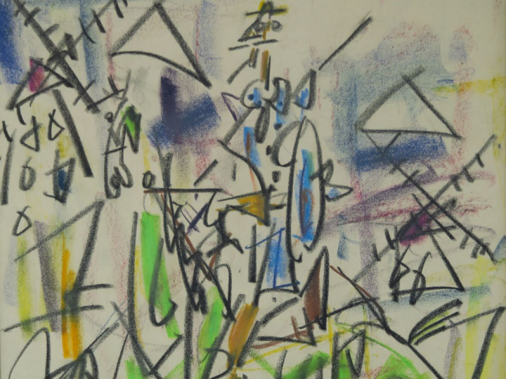 	Gen PAUL « Don Quichotte » Dessin.  Signé en bas à gauche. 39 x 26,5 