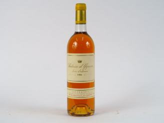 Vente aux enchères 1 BOUTEILLE CHÂTEAU D'YQUEM 1er CCS SAUTERNES - 1986 - BG