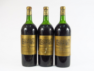 Vente aux enchères 3 MAGNUMS CHÂTEAU CANTENAC BROWN GCC MARGAUX - 1973 - 1 HEP/2 MEP/1 EA