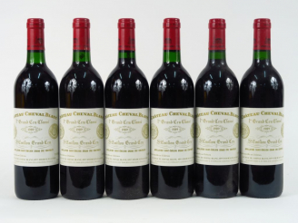 Vente aux enchères 6 BOUTEILLES CHÂTEAU CHEVAL BLANC 1er GCC ST EMILION - 1989 - CBO - 3 
