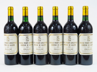 Vente aux enchères 6 BOUTEILLES CHÂTEAU PICHON LONGUEVILLE COMTESSE DE LALANDE GCC PAUILL