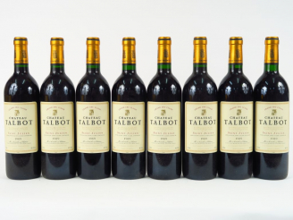 Vente aux enchères 8 BOUTEILLES CHÂTEAU TALBOT GCC ST JULIEN - 1989 - CBO - 1 BG+