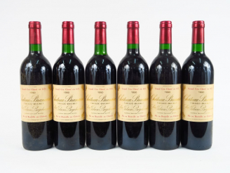 Vente aux enchères 6 BOUTEILLES CHÂTEAU BRANAIRE GCC ST JULIEN - 1990 - 2 BG+/1 BG/1 LB