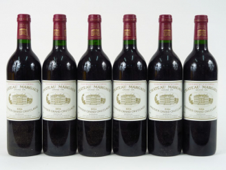 Vente aux enchères 6 BOUTEILLES CHÂTEAU MARGAUX 1er GCC MARGAUX - 1994