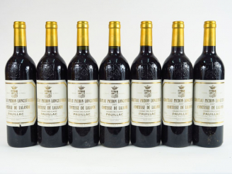 Vente aux enchères 7 BOUTEILLES CHÂTEAU PICHON LONGUEVILLE COMTESSE DE LALANDE GCC PAUILL