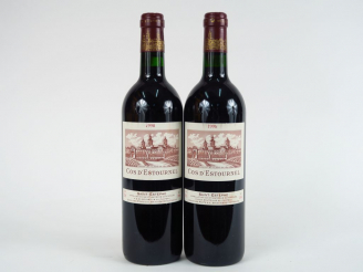 Vente aux enchères 2 BOUTEILLES CHÂTEAU COS D'ESTOURNEL GCC ST ESTEPHE - 1998