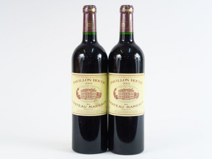 2 BOUTEILLES PAVILLON ROUGE DU CHÂTEAU MARGAUX - 2003