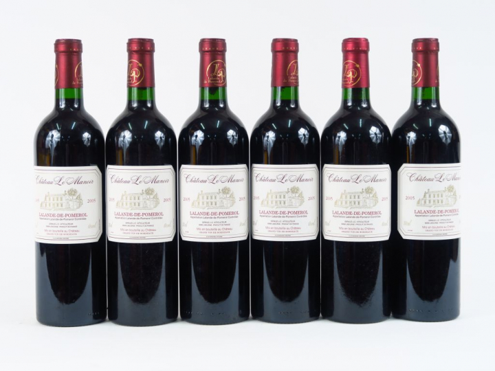 6 BOUTEILLES CHÂTEAU LE MANOIR  LALANDE DE POMEROL - 2005