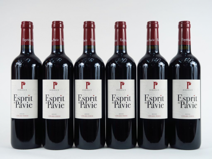 6 BOUTEILLES ESPRIT DE PAVIE BORDEAUX - 2010 - CBO