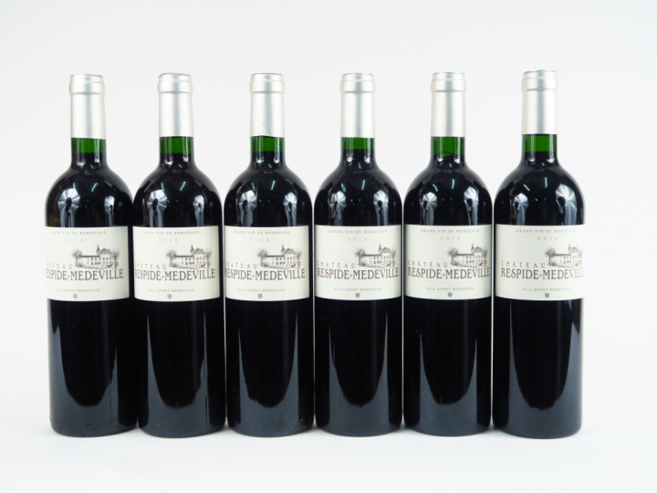 6 BOUTEILLES CHÂTEAU RESPIDE MEDEVILLE GRAVES - 2010