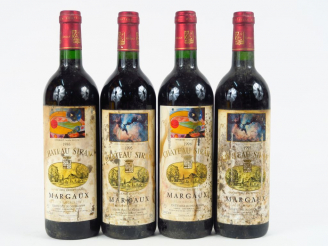 Vente aux enchères 4 BOUTEILLES CHÂTEAU SIRAN MARGAUX - 2 de 1995/2 de 1996/ES