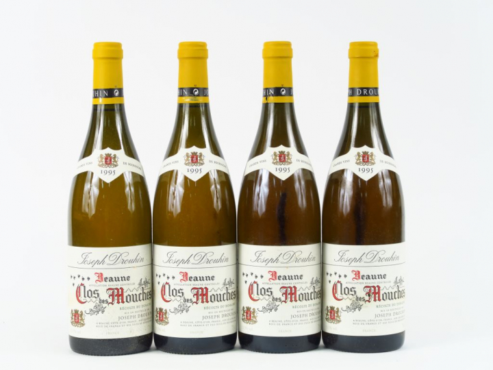 4 BOUTEILLES CLOS DES MOUCHES J. DROUHIN - 1995