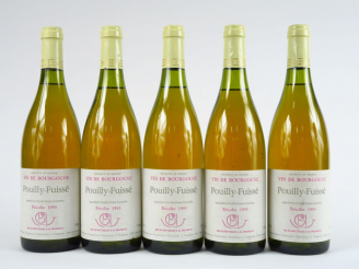 Vente aux enchères 5 BOUTEILLES POUILLY FUISSE GUFFENS HEYNEN - 1995