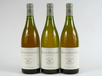 Vente aux enchères 3 BOUTEILLES MACON-PIERRECLOS  GUFFENS HEYNEN - 2001