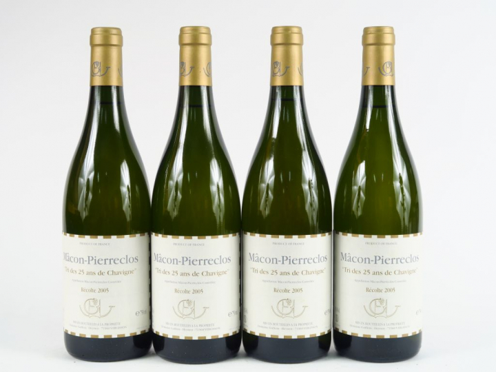 4 BOUTEILLES MACON-PIERRECLOS 'TRI DES 25 ANS DE CHAVIGNE' GUFFENS - 2