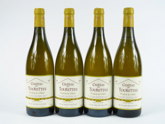 Vente aux enchères 4 BOUTEILLES CHÂTEAU DES TOURETTES 'PLATEAU DE L'AIGLE' VAUCLUSE GUFFE