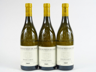 Vente aux enchères 3 BOUTEILLES CHATEAUNEUF DU PAPE BLANC 'RENAISSANCE' R. SABON - 2005