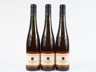 Vente aux enchères 3 BOUTEILLES (50 cl) CHÂTEAU DE LA GUIMONIERE COTEAUX DU LAYON CHAUMES