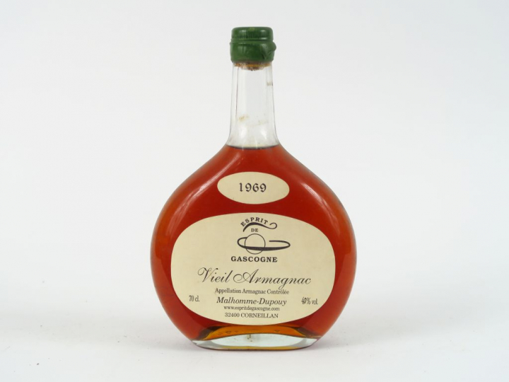1 BOUTEILLE VIEIL ARMAGNAC MALHOMME DUPOUY - 1969