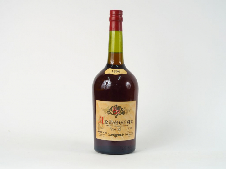 1 BOUTEILLE ARMAGNAC VIEUX 46° LALANNE   FILS - 1974