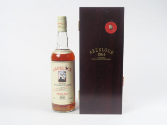 Vente aux enchères 1 BOUTEILLE ABERLOUR (75 cl) - Embouteilleur : OB - 43° - 1964 - Embou