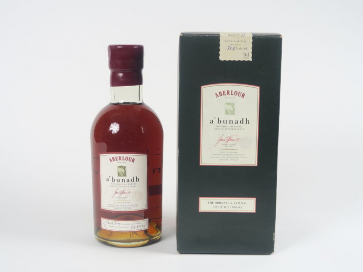 1 BOUTEILLE ABERLOUR (70 cl) - Embouteilleur : OB - A'Bunadh - 59,8° -