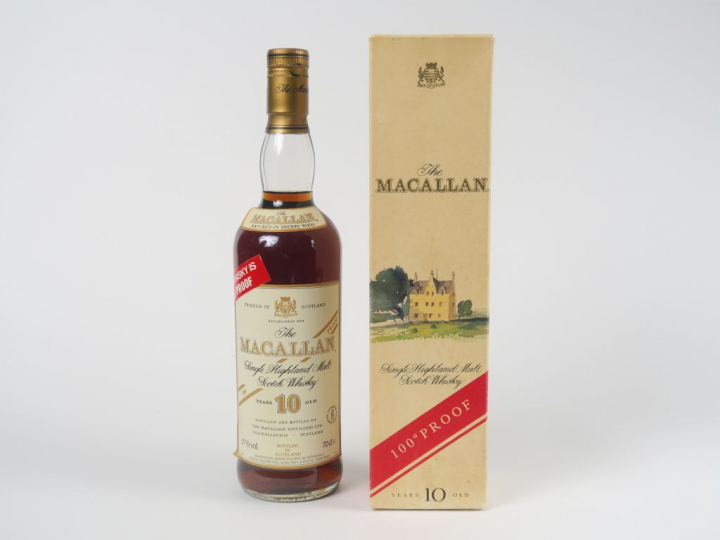 1 BOUTEILLE MACALLAN (70 cl) - Embouteilleur : OB - 57° - Age : 10 ans