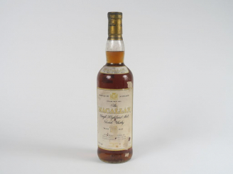 Vente aux enchères 1 BOUTEILLE MACALLAN (70 cl) - Embouteilleur :  OB - 43° - Age : 12 an