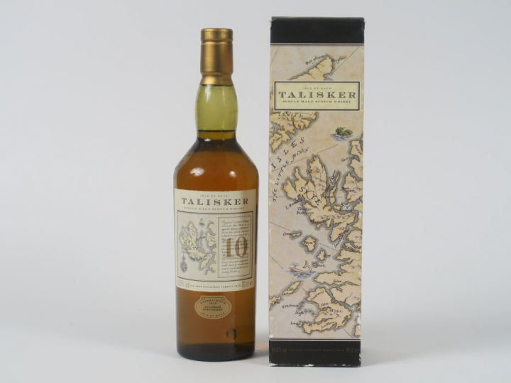 1 BOUTEILLE TALISKER (70 cl) - Embouteilleur : OB - Map Label - 45,8° 