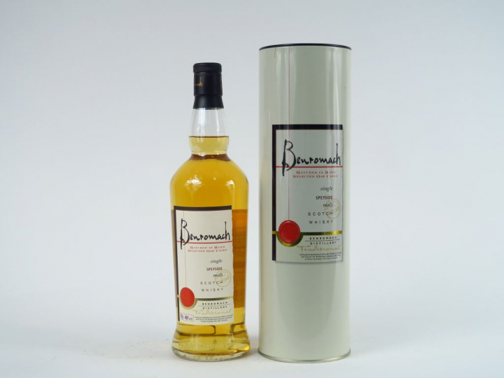 1 BOUTEILLE BENROMACH SINGLE SPEYSIDE - COFFRET