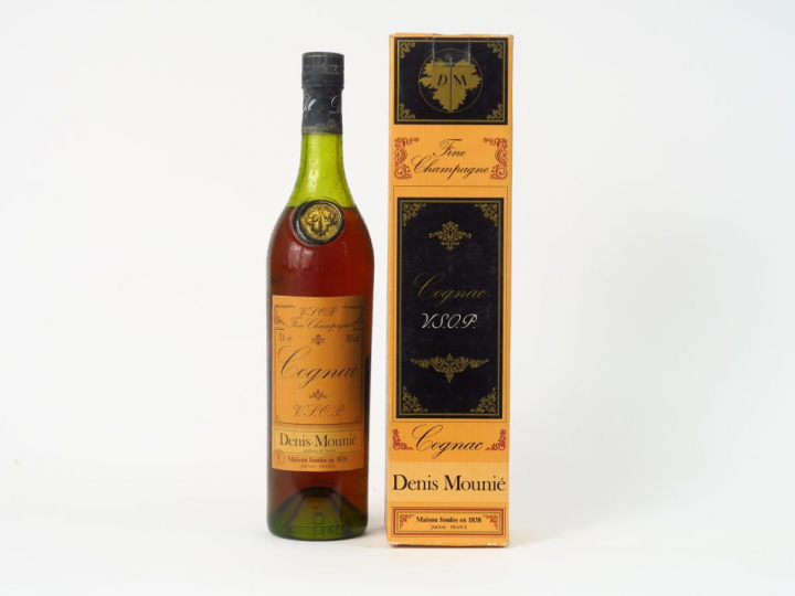 1 BOUTEILLE FINE CHAMPAGNE COGNAC DENIS MOUNIE - COFFRET