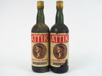 Vente aux enchères 2 TRES VIEILLES BOUTEILLES ATTIK CUSENIER - BS