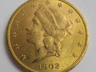 Vente aux enchères 1 pièce de 20 dollars or 1902 S. Frais acheteur 20 % TTC