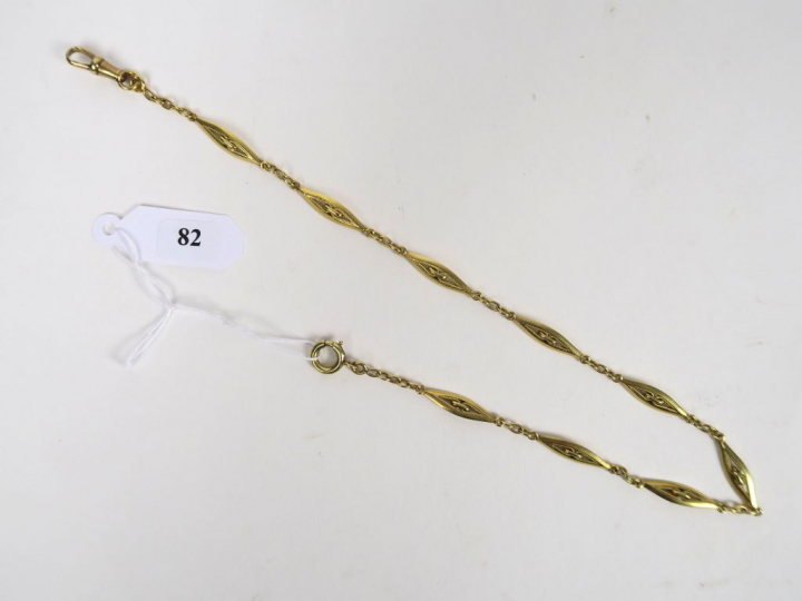 Giletière en or. Poids : 19,5 g