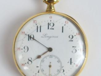 Vente aux enchères LONGINES. Montre de gousset. Poids tel : 58,6 g