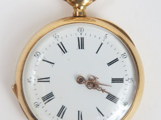 Montre de col en or. Poids tel : 29,2 g