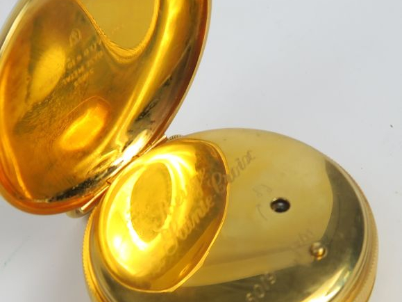 REUGE. Montre de gousset automate, avec son coffret