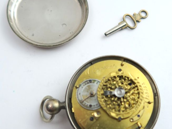 Brassan. Montre de gousset en argent. Poids tel : 94 g