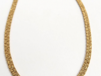Vente aux enchères Collier maille fantaisie en plaqué or