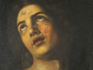 Vente aux enchères Ecole flamande XVIIème "Saint Sébastien" Huile sur toile. 73,5 x 56 cm