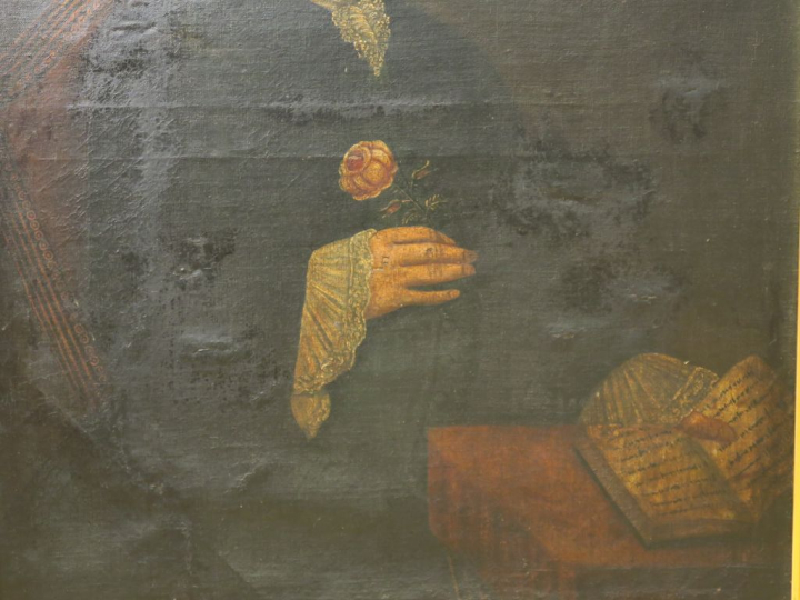 Ecole française XVIIIème "Portrait de Joseph Cizes - Tolas" Huile sur 