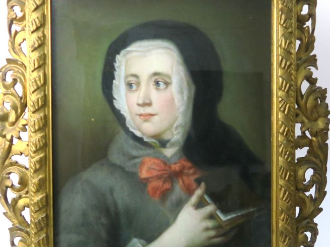 Ecole française fin XVIIIème "Portrait de dame à la coiffe noire" Past
