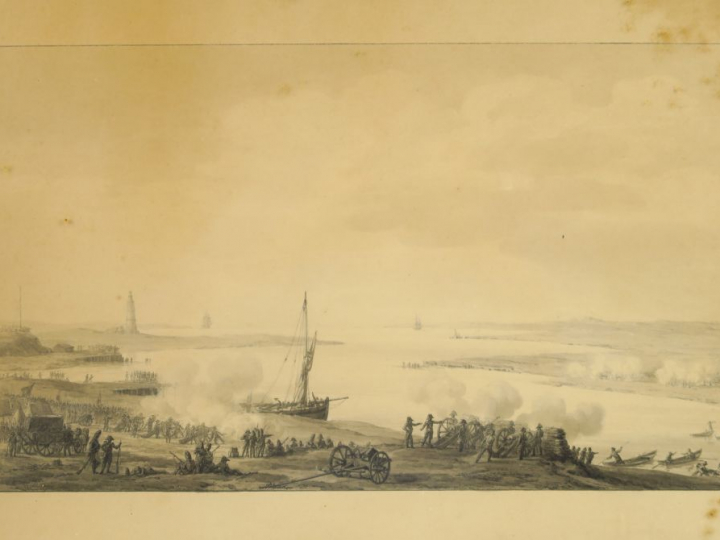 Louis-Philippe CREPIN (1772-1851) "Les positions militaires à Travemün