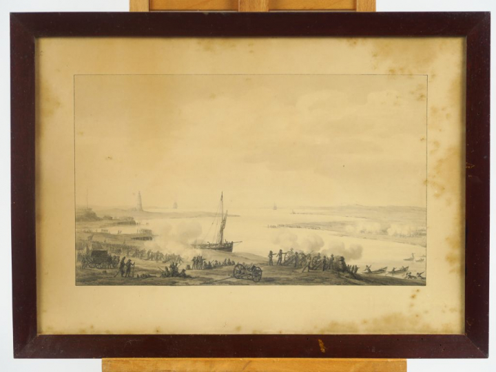 Louis-Philippe CREPIN (1772-1851) "Les positions militaires à Travemün