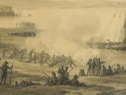 Louis-Philippe CREPIN (1772-1851) "Les positions militaires à Travemün