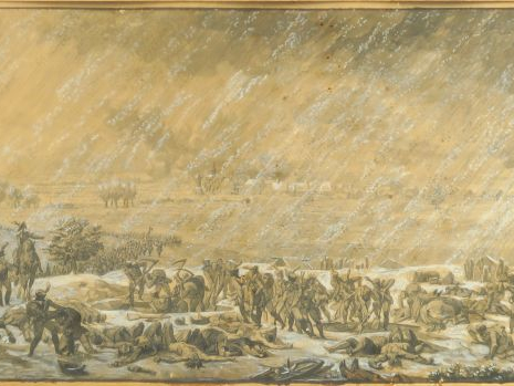 Nicolas-Antoine TAUNAY (1755-1830) "Eylau sous la neige, le 8 février 