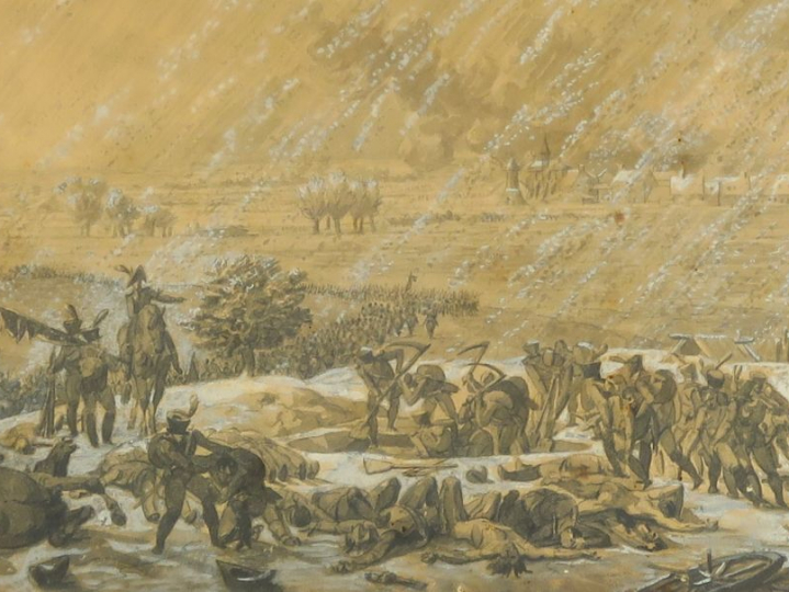 Nicolas-Antoine TAUNAY (1755-1830) "Eylau sous la neige, le 8 février 